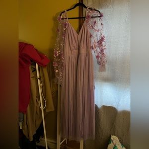 Lavender floral dress